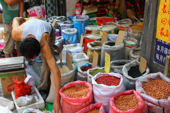 All over China and Asia, markets like this sell colorful, flavorful spices.